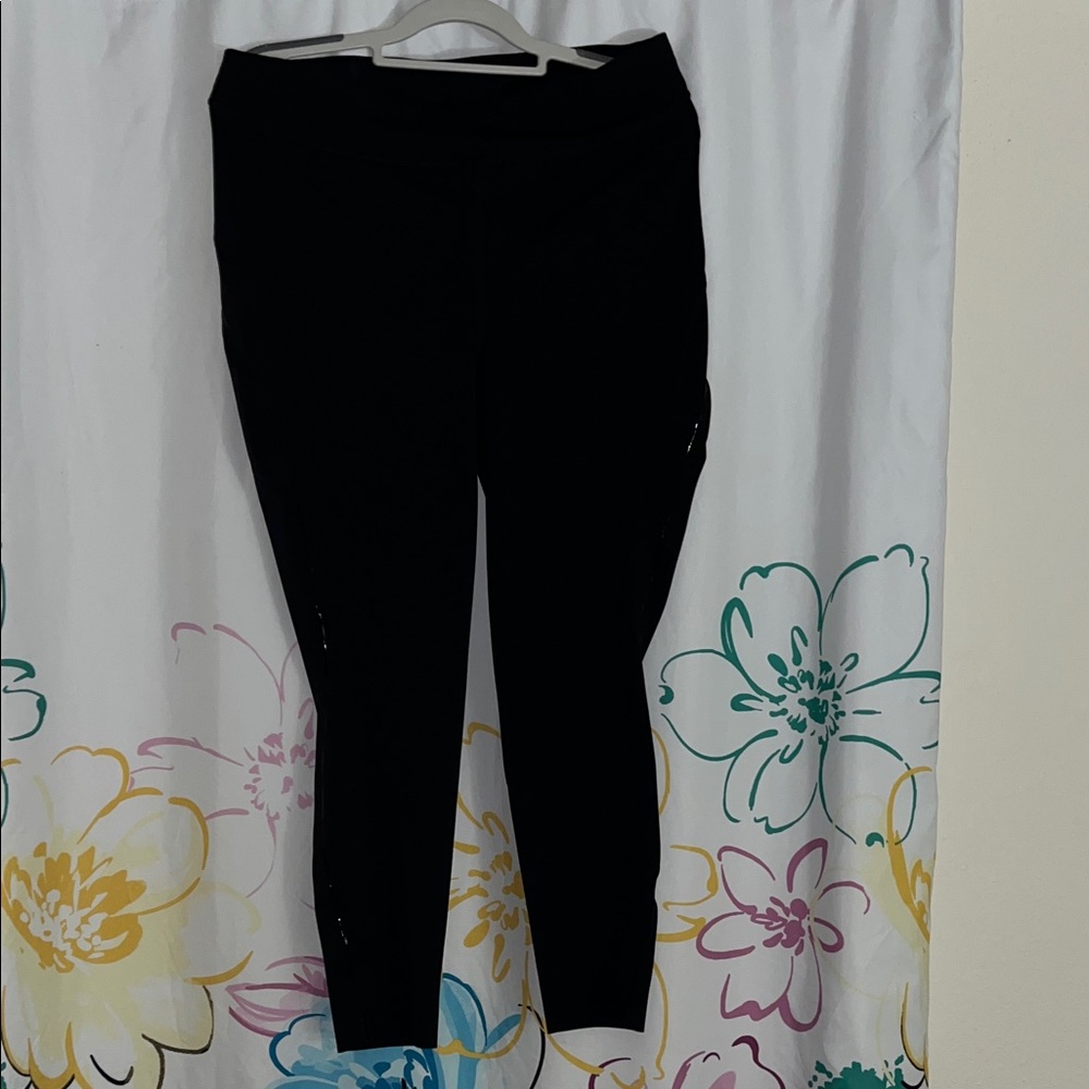 Lululemon Athletica Nulux High Rise Reflective Track Tight 25” Black Leggings